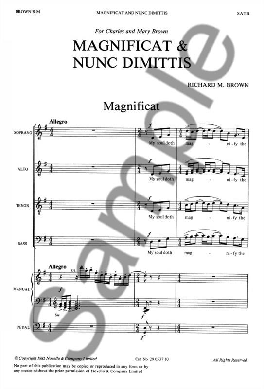 Magnificat And Nunc Dimittis